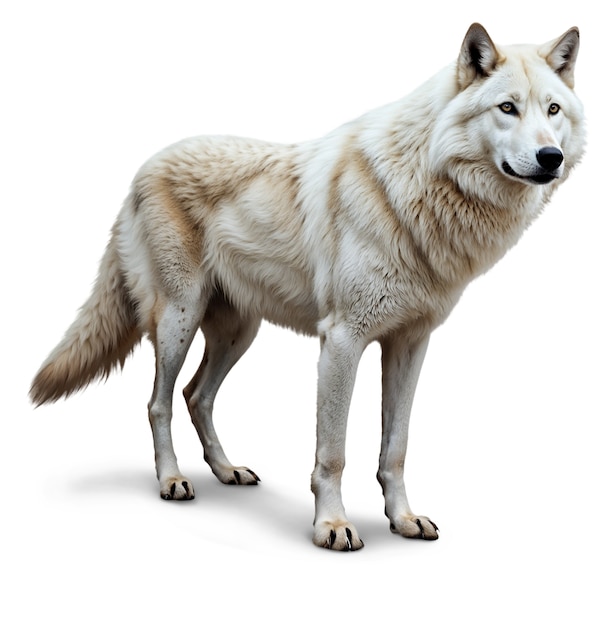 Free PSD beautiful wolf isolated