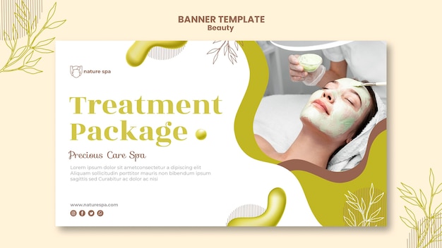 Free PSD beauty banner template