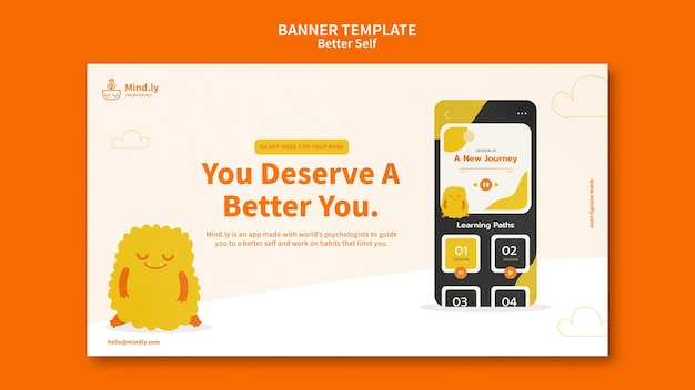 Free PSD better self banner template