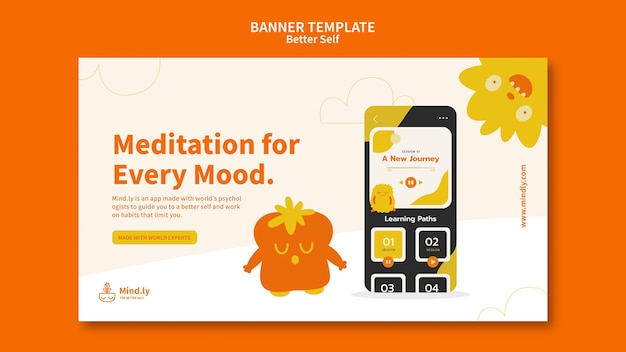 Free PSD better self banner template