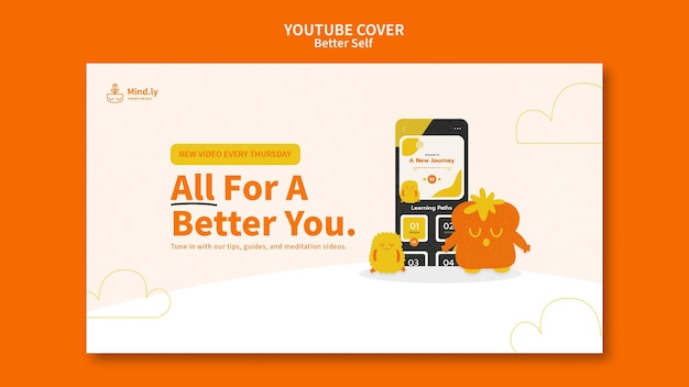 Free PSD better self youtube cover