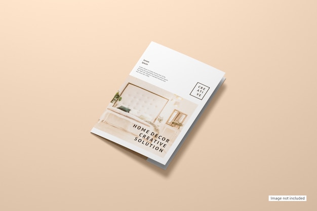 Free PSD bifold brochure mockup