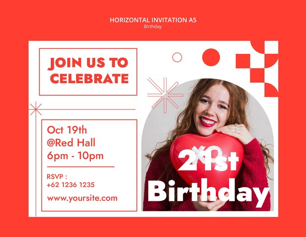 Birthday celebration  template