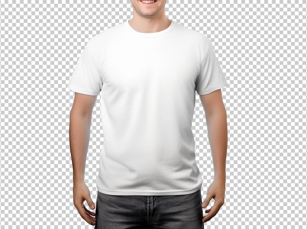 Free PSD blank white tshirt isolated on background