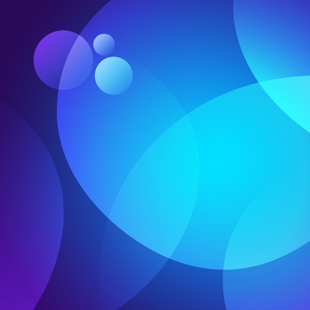 Free PSD blue circles background