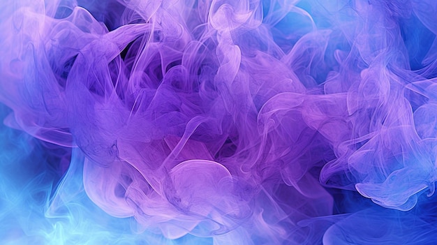 Free PSD blue and purple smoke background generative ai