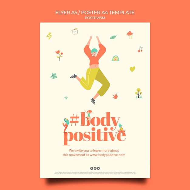 Body positive flyer template