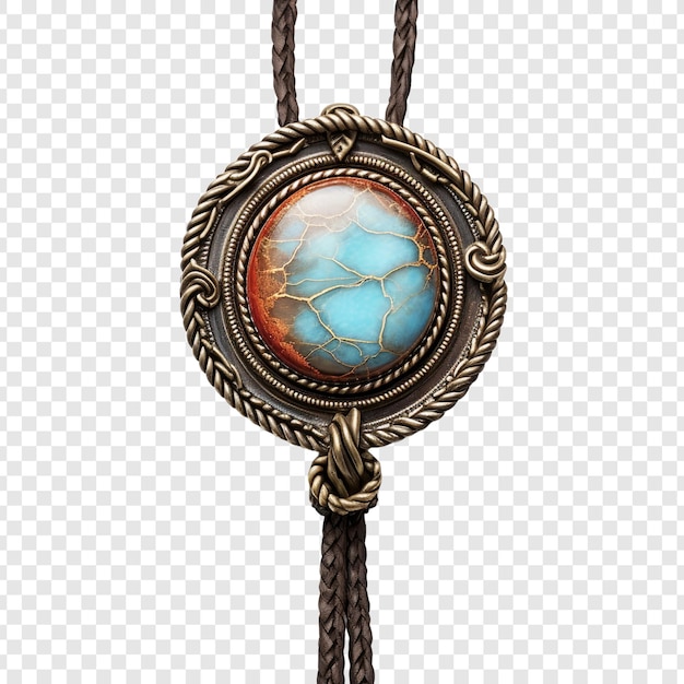 Free PSD bolo tie jewellery isolated on transparent background