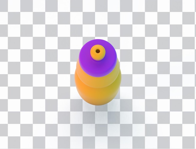 Free PSD bottle top view