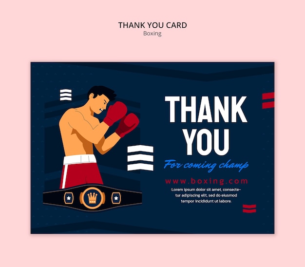 Free PSD boxing template design