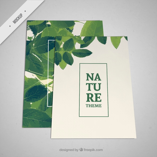 Free PSD brochure of nature
