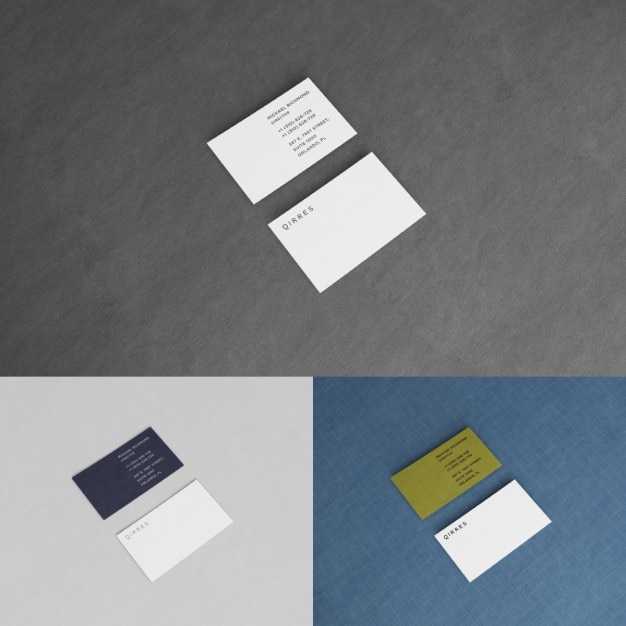 Free PSD business card presentation mock up