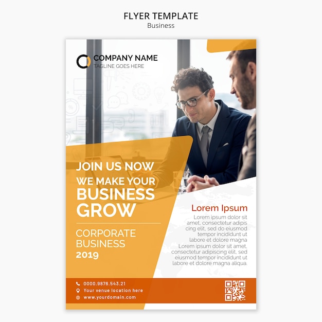 Free PSD business flyer template