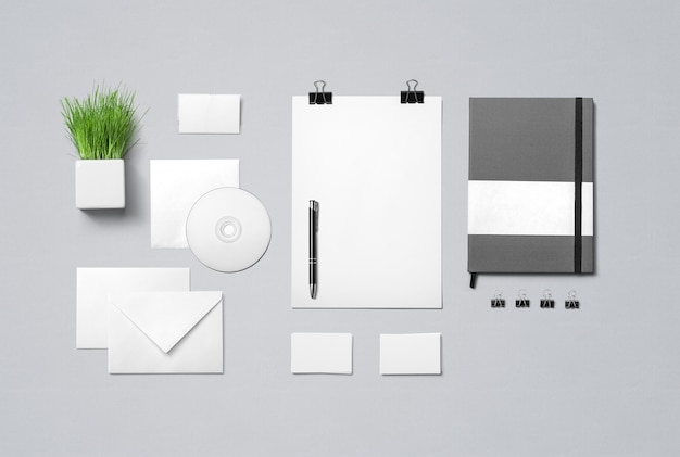 Free PSD business stationery mock up