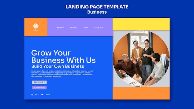 Free PSD business template design