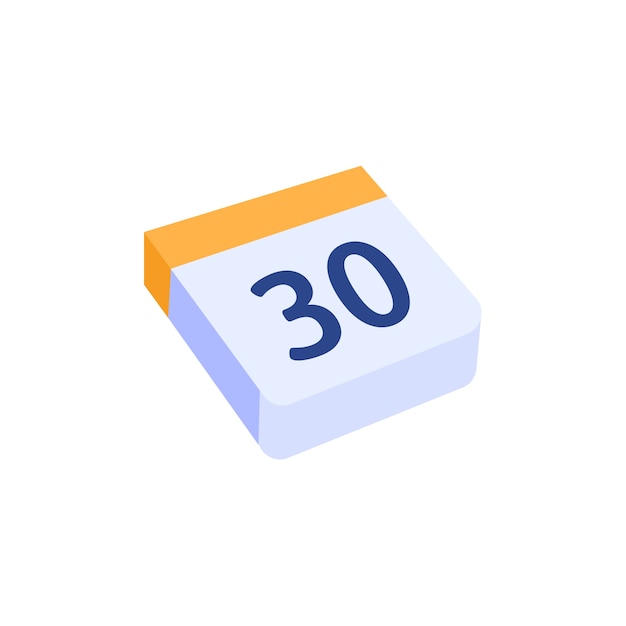 Calendar date icon illustration