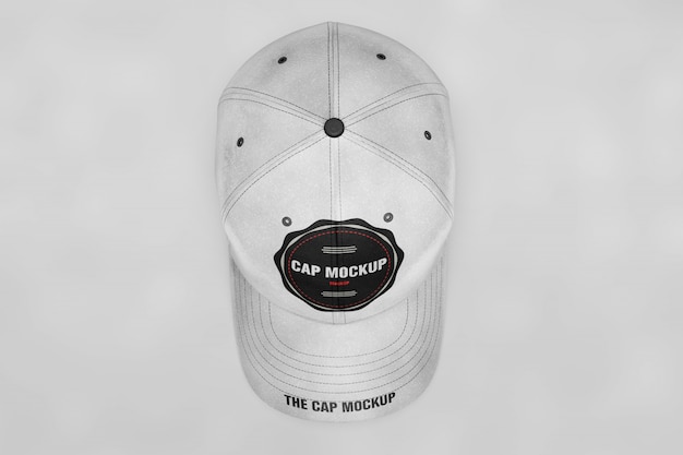 Free PSD cap mock up top view