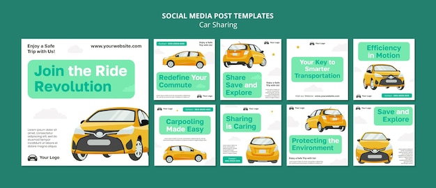 Car sharing design template