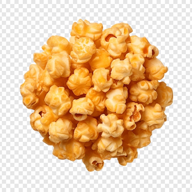 Free PSD caramel puff corn popcorn isolated on transparent background