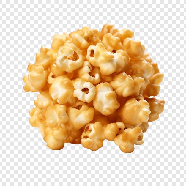 Free PSD caramel puff corn popcorn isolated on transparent background