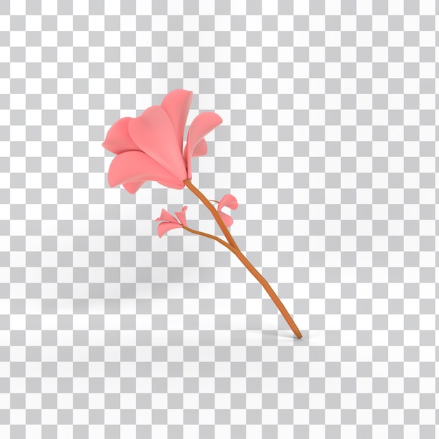 Free PSD cartoon flower