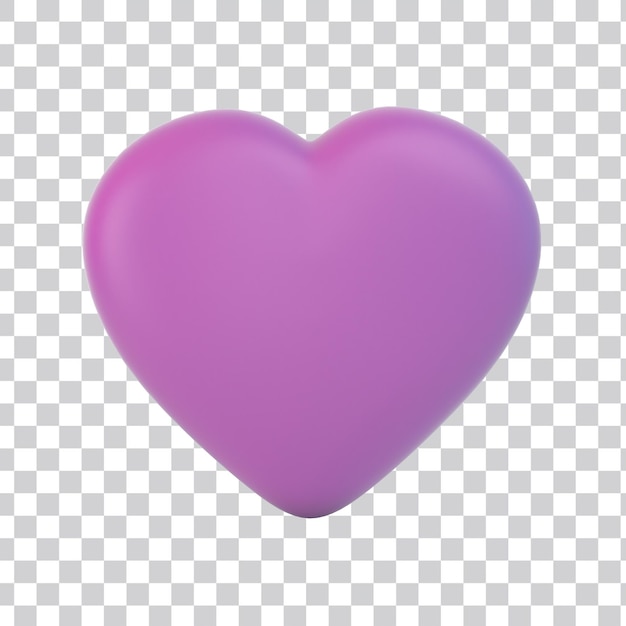 Free PSD cartoon heart