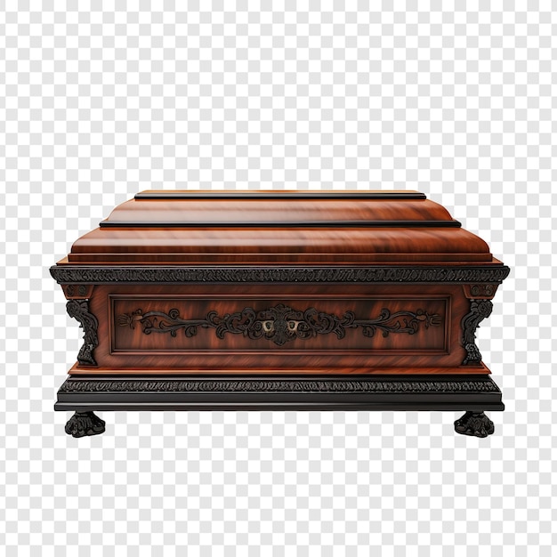 Casket isolated on transparent background