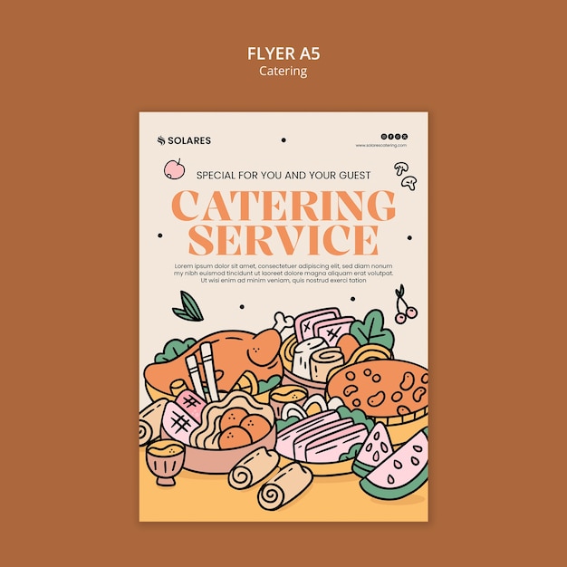 Catering template design