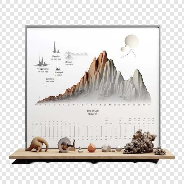 Chart isolated on transparent background