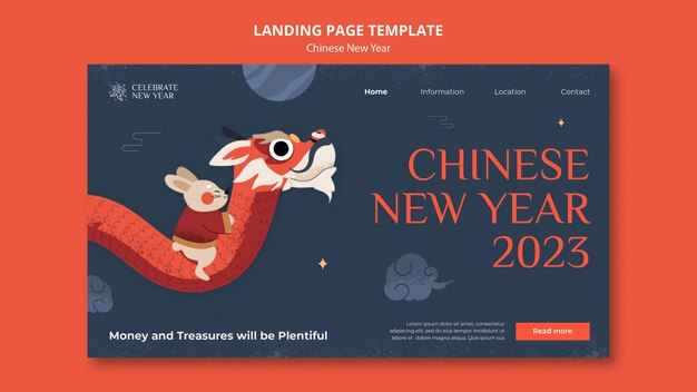 Chinese new year landing page template