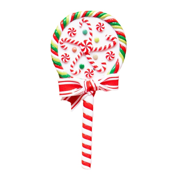 Free PSD christmas lollipop isolated