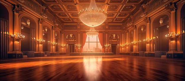 Free PSD classic ballroom for award ceremony generative ai