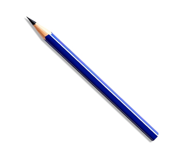 Free PSD close up on office supply pencil item