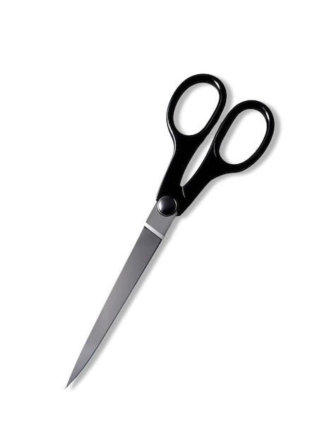 Free PSD close up on office supply scissors item