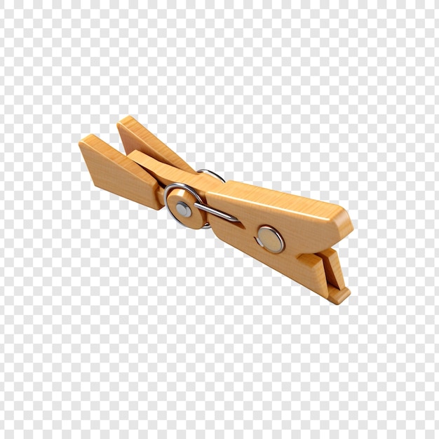 Free PSD clothes peg isolated on transparent background