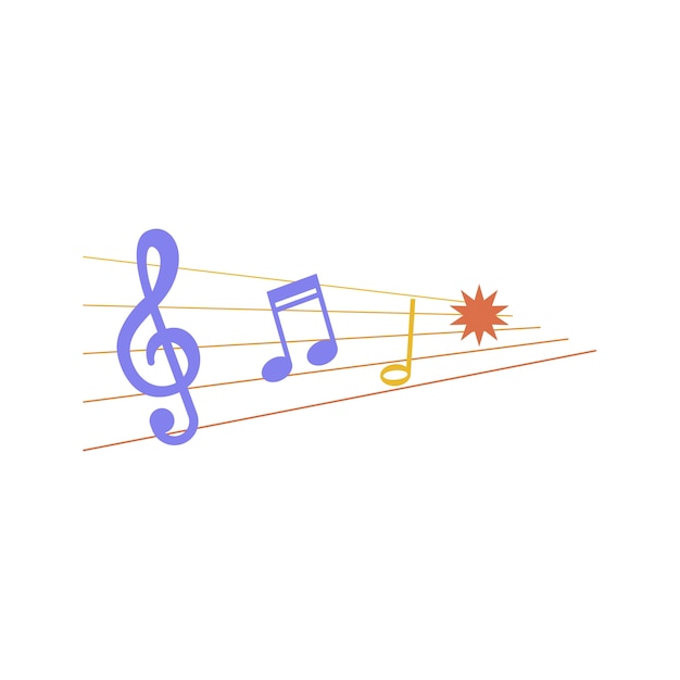 Free PSD collection of musical notes