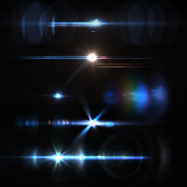 Free PSD coloured lights collection