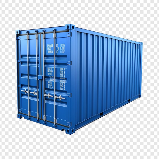 Free PSD container isolated on transparent background