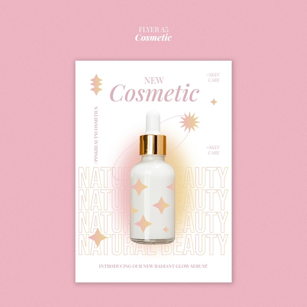 Free PSD cosmetic template design