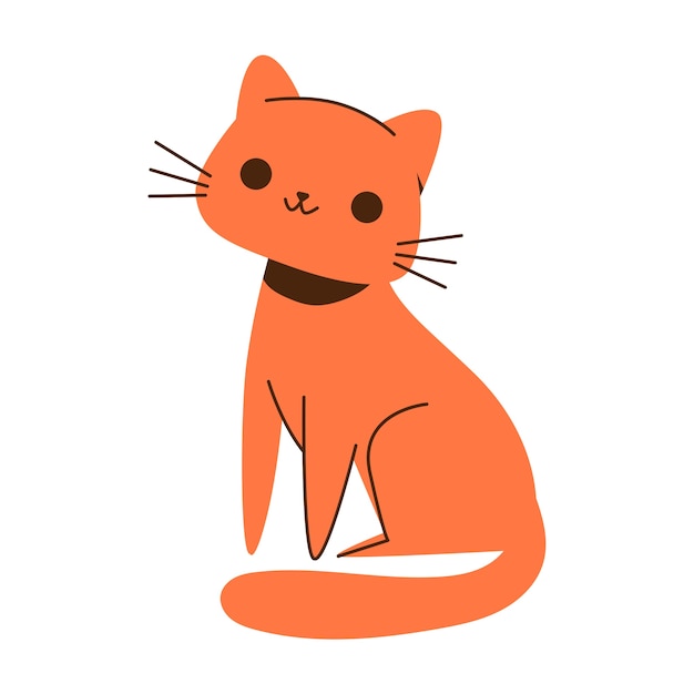 Free PSD cute cat element isolated