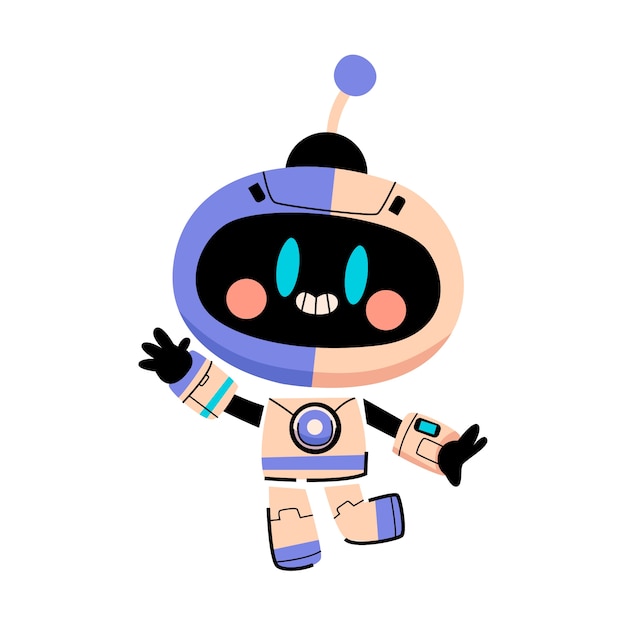 Free PSD cute robot isolated