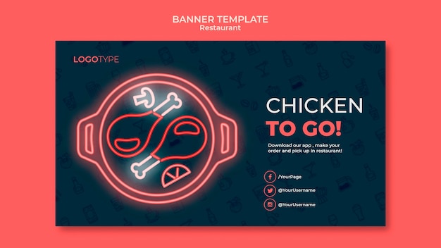 Free PSD delivery restaurant landing page template