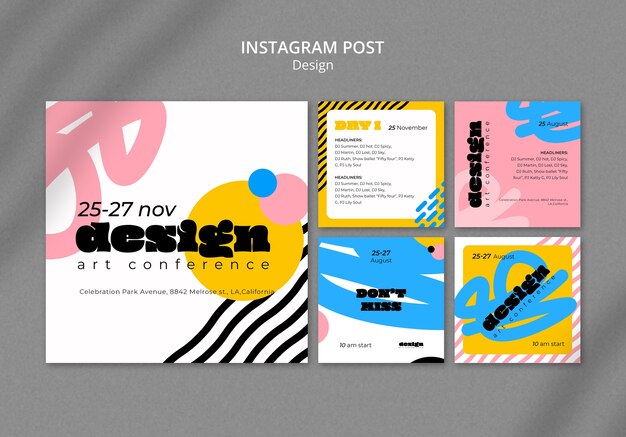 Design conference instagram posts