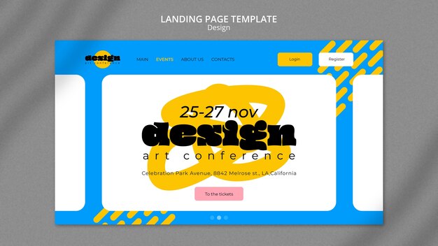 Design conference landing page