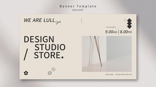 Free PSD design interior banner template