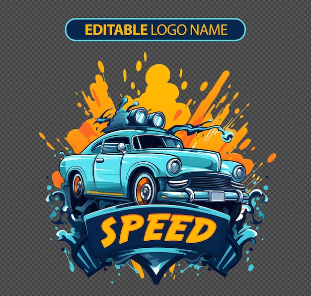 digital illustration car logo