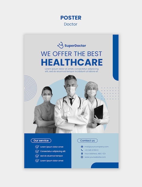 Free PSD doctor template design