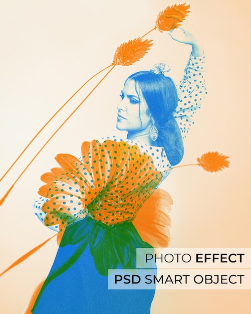 Free PSD double exposure effect