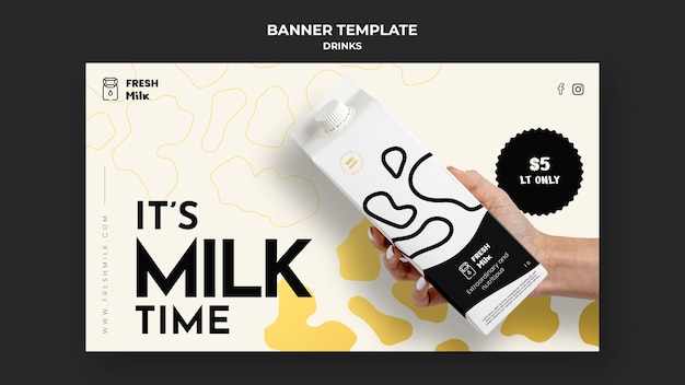 Drinks sale banner template