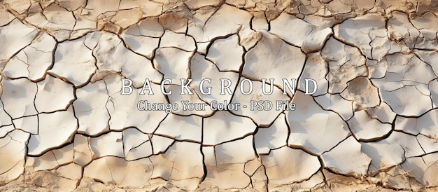 Free PSD dry cracked earth background global warming climate change concept